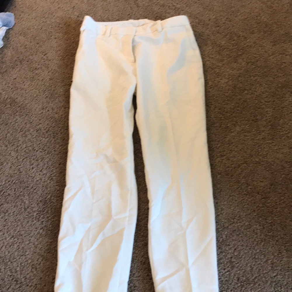 White professional pants